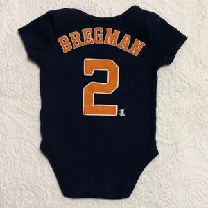 MLB Genuine Merchandise Bregman Size 3/6M Houston Astros Baby Onesie